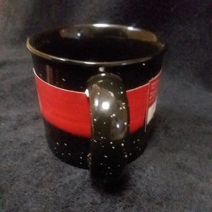 Set of 4 Black and White Mugs